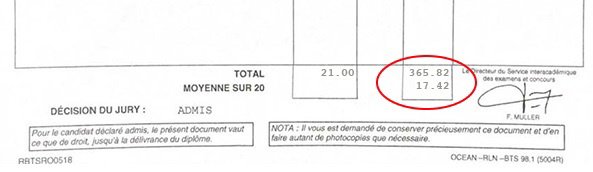 Bulletin relevé de notes de Thomas Mayor pour son BTS MGTMN Bulletin relevé de notes de Thomas Mayor pour son BTS MGTMN
